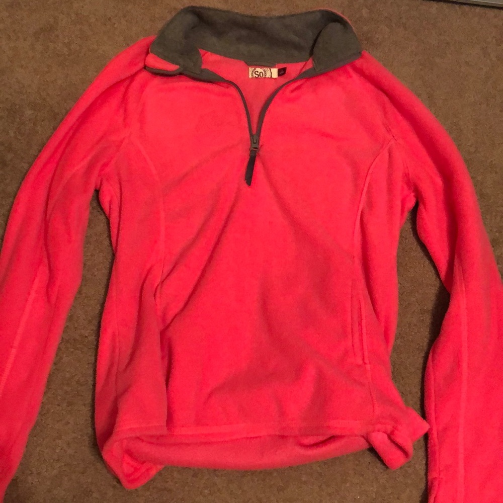 Pink 3/4 Zip Sweatshirt